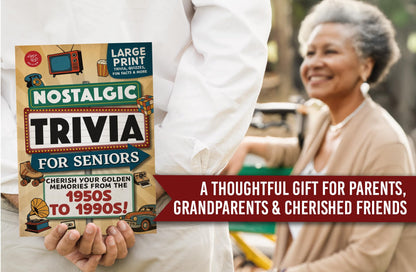 Nostalgic Trivia for Seniors: Relive Your Golden Memories From the 1950s to 1990s! Large Print Trivia, Fun Facts & More