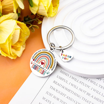 School Counselor Gifts for Women Men Thank You Appreciation Gifts for Counselors School Administrator Gift Ideas Guidance Counselor Keychain Unique Birthday Christmas Gift for Teacher