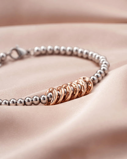 Classy 30th 40th 50th 60th 70th Birthday Gifts for Women Her, Inspirational Rose Gold Charm Bracelet Gifts for 30 50 60 Year Old Women Happy Birthday with Message Card