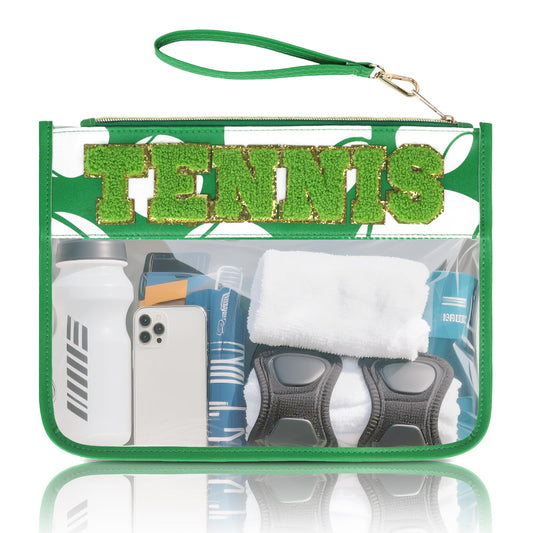 Baseball Gift Bags Baseballs Treat Bags Team Gifts Clear Chenille Letter Zipper Pouch Accessories Stuff Sport Portable