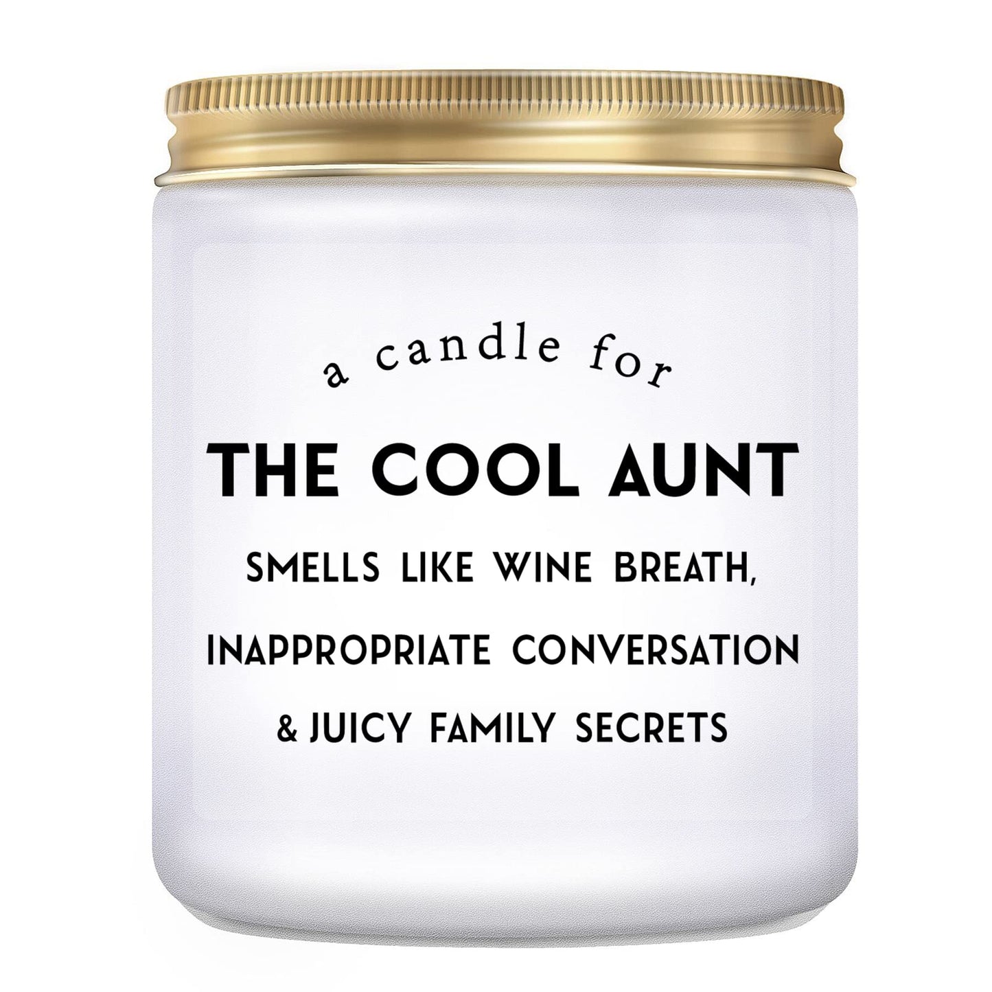 Cool Aunt Lavender Candle Gifts: Funny New Aunt Birthday Gifts from Niece Nephew Best Aunty Ever Christamas Day Gift 7oz