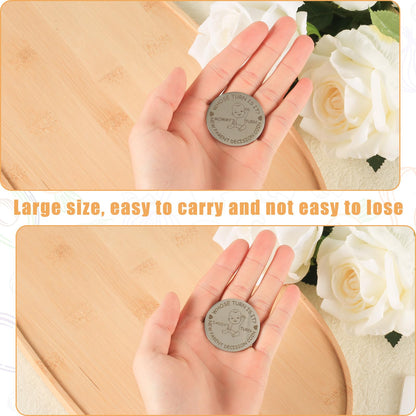 New Parents Decision Coin, Funny Baby Gift Decision Making Coin Double Sided Mommy's Turn Daddy's Turn Coin Cute Gifts for New Parents Pregnancy Gifts for First Time Mom and Dad