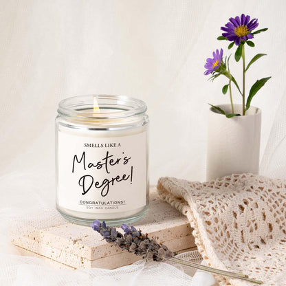 Masters Degree Graduation Gifts, Masters Graduation Candle for Her Him, Grad Gift for Women Men, Graduate Presents for Masterate Class of 2026, Lavender Scented