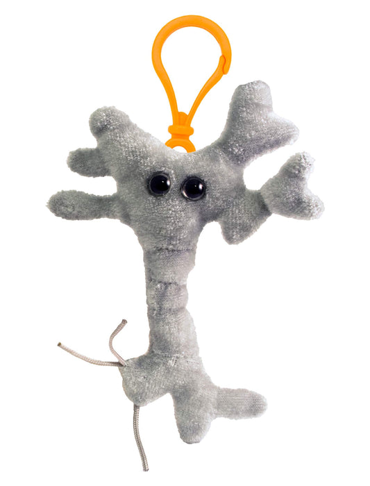GIANT MICROBES Brain Cell Plush Keychain, Neuron Plush, Neuroscience Gift, Neurology Gifts, Science Plushies, Neuron Model Anatomy, Psychology Gifts, Psychology Decor, Brain Gift, TBI, Bag Charms