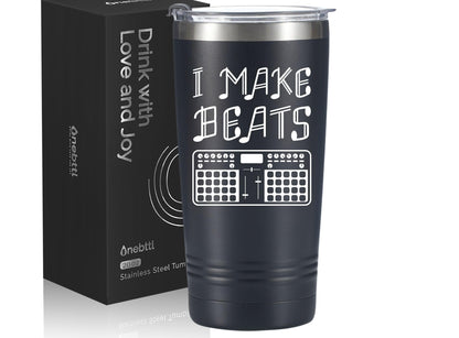 Onebttl Music Producer Gifts, Cool DJ Gifts for Christmas, Birthday, 20oz Stainless Steel Tumbler with Lid Straw