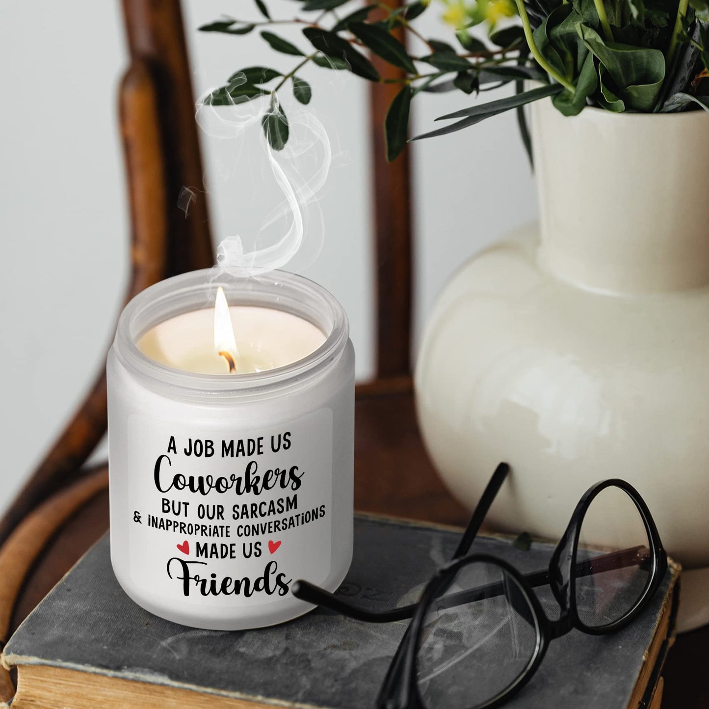 Funny Coworker Gifts for Women Men - Coworker Leaving Gifts - New Job, Going Away, Retirement, Farewell, White Elephant, Birthday Gift for Co-Worker Friends, Lavender Candles