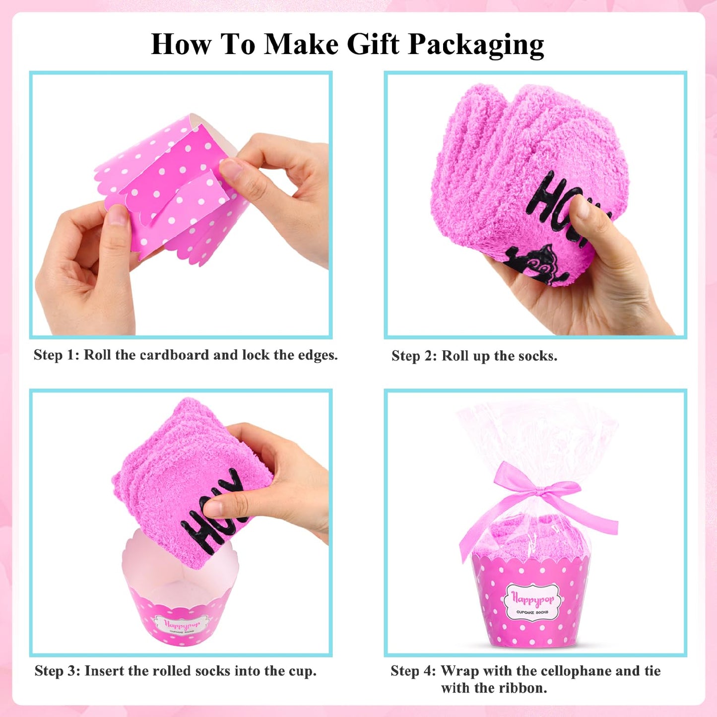 HAPPYPOP Birthday Gift Ideas for Teens - 13-19 Year Old Girls Holy Fuzzy Socks for Daughter
