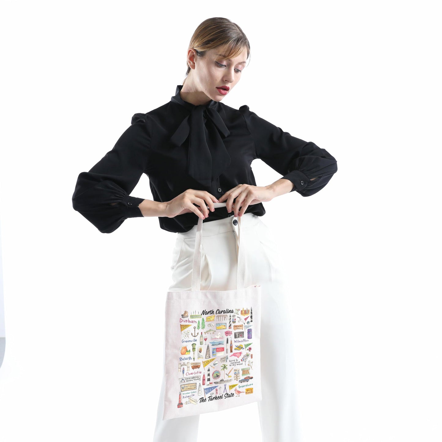 MINIGIU North Carolina Tote Bag - Perfect for Trips and Moving Gift