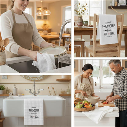 A Sweet Friendship Refreshes The Soul, Christian Gifts for Women Friends, Friendship Gifts for Christian Kitchen Towel Hand Towels, Hostess Gifts