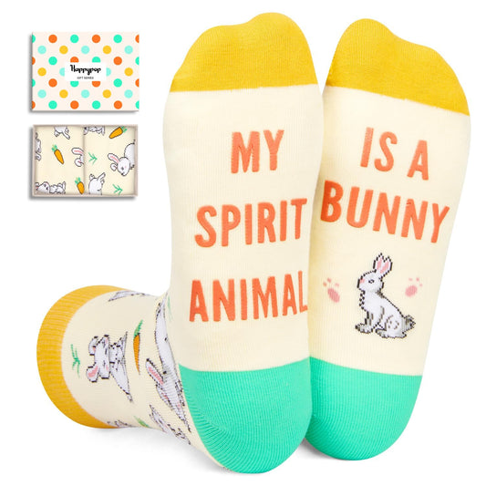 HAPPYPOP Novelty Animal Gifts - Goat Cow Pig Horse Socks for Men, Women & Teens