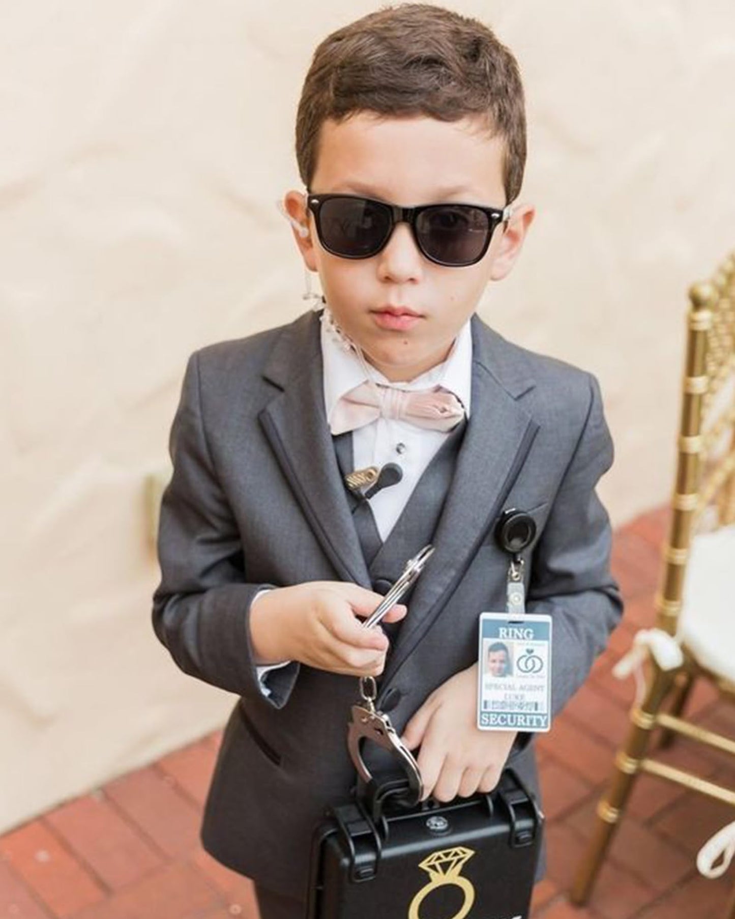 Ring Security Wedding Sunglasses, Ring Bearer Proposal Gifts for Little Boy, Flower Girl Wedding Gift