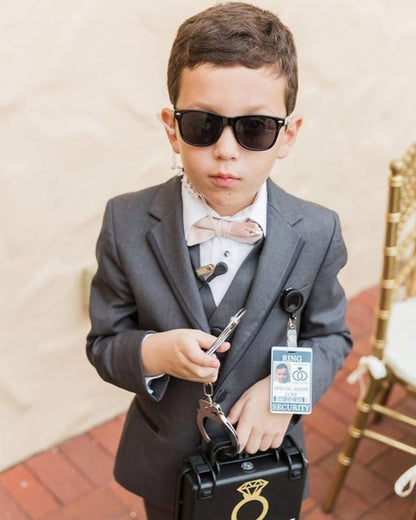 Ring Security Wedding Sunglasses, Ring Bearer Proposal Gifts for Little Boy, Flower Girl Wedding Gift