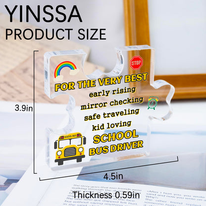 Bus Driver Appreciation Gifts Thank My Drivers Acrylic Sign School Bus Driver Gift For Men Women Birthday Retirement Christmas Gifts Back To School Gift From Students To School Drivers