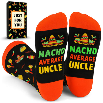 ZAGKOO Fathers Day Gift for Papa Dad Uncle Grandpa Brother Nephew - Nacho Sock for Men, Mothers Day Gifts for Mom Daughter