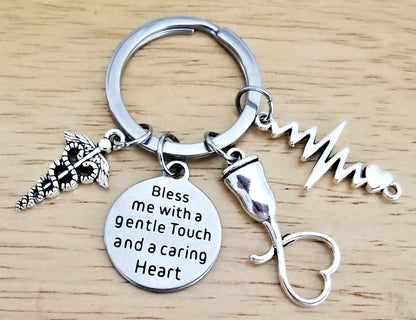 Kit's Kiss Sonographer Gift Sonographer Keychain Ultrasound Tech Gift Radiologist ECG EKG Heartbeat Doppler Charm Sonography Radiology Medical Student Graduation