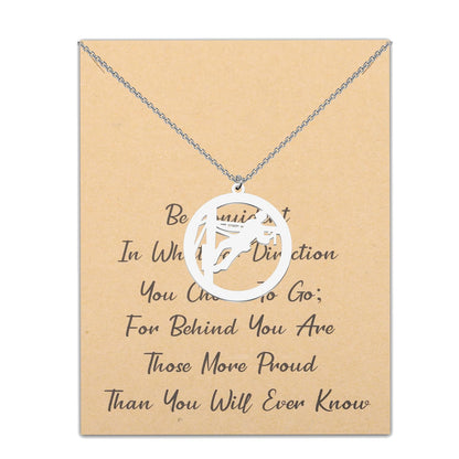 LQRI Lineman Necklace Electrician Gift Be Confident in Whatever Direction You Choose to Go Electrical Engineer Jewelry
