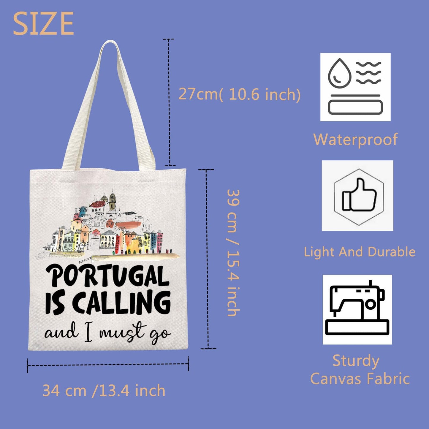Portugal Calling Tote Bag - Portugal Travel & Vacation Gift