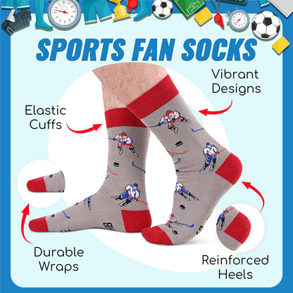 Men Women Sports Gifts - Baseball Basketball Soccer Gifts, Racing Golfing Socks