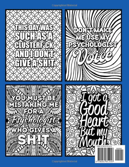 Psychologist Swear Word Coloring Book: A Funny Psychology Gift for Women & Men for Stress Relief