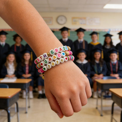 5TH Grade Graduation Bracelet Gifts for Girls Her, 5TH Grade Graduation Decorations 2026, Last Day of 5th Grade Elementary School Graduation Gifts, Bye Bye 5th Grade End of School Year Gift