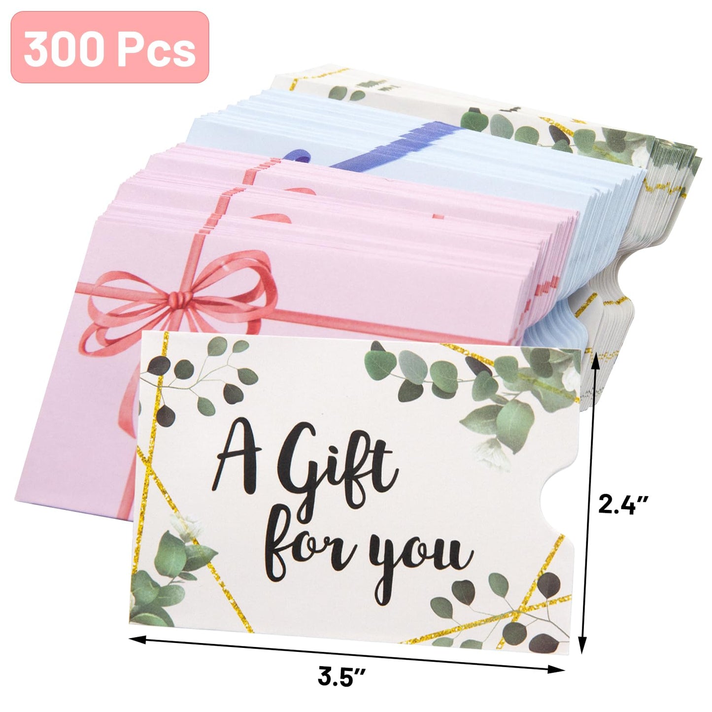 300 Pack Card Sleeves Credit Card Protector Hotel Key Card Holders Mini Business Card Envelopes