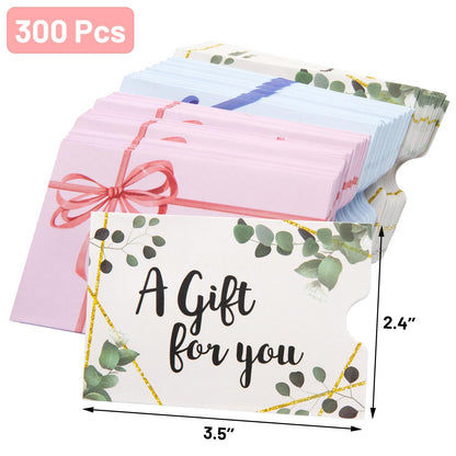 300 Pack Card Sleeves Credit Card Protector Hotel Key Card Holders Mini Business Card Envelopes