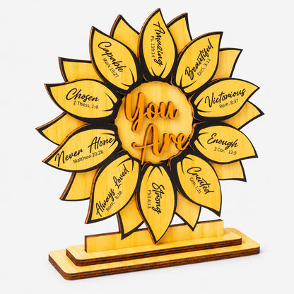 Christian Graduation Gift for Her, Christian Sunflower Gifts for Women, Birthday Gifts For Women, Sister, Wife, Daughter, Coworker, Teacher, Sunflower Decor