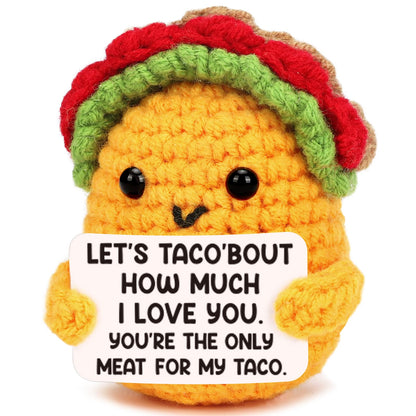 Gifts for her Him Boyfriend Girlfriend I Love You Birthday Anniversary Small Gifts for Men Women Wife Husband Easter Basket Stuffers Valentines Engagement Wedding Gift Ideas for Couples Taco Crochet