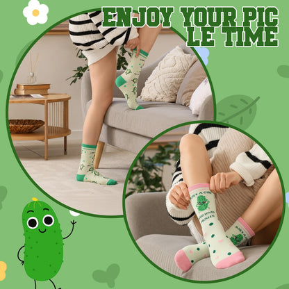 Funny Gifts for Women, Gift Set with Travel Cosmetic Bags Canvas Tote Bag Novelty Gag Socks for Birthday Mather Day