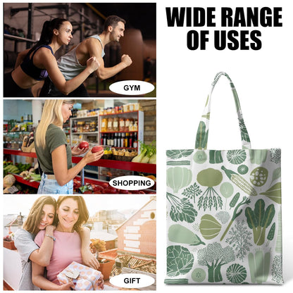 Animal Plant Tote Bag SeaTurtle Butterfly Cat Elephant Gifts Lemon Vegetable Themed Gifts Beach Bag for Camping