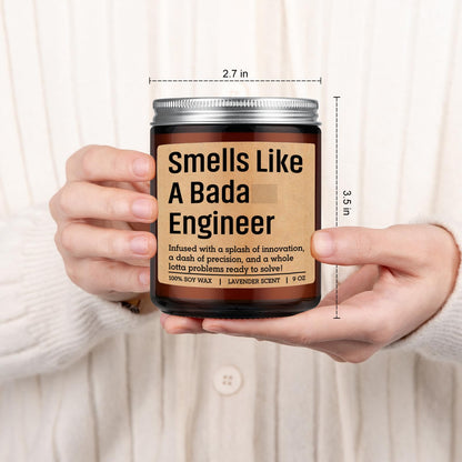 GSPY Candle, Engineer Gifts for Men, Women - Cool Graduation, Fathers Day, Birthday, Engineering Gifts for Engineers, Students, Grads - Mechanical Civil Electrical Software Aerospace Engineering Ideas