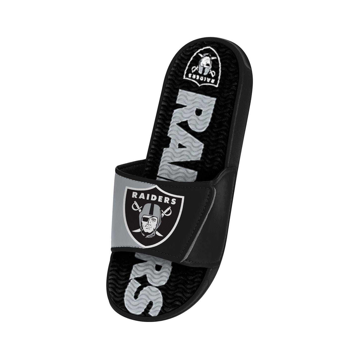 FOCO mens NFL Team Logo Athletic Sport Shower Flip Flop Sandals Gel Slides