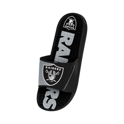 FOCO mens NFL Team Logo Athletic Sport Shower Flip Flop Sandals Gel Slides