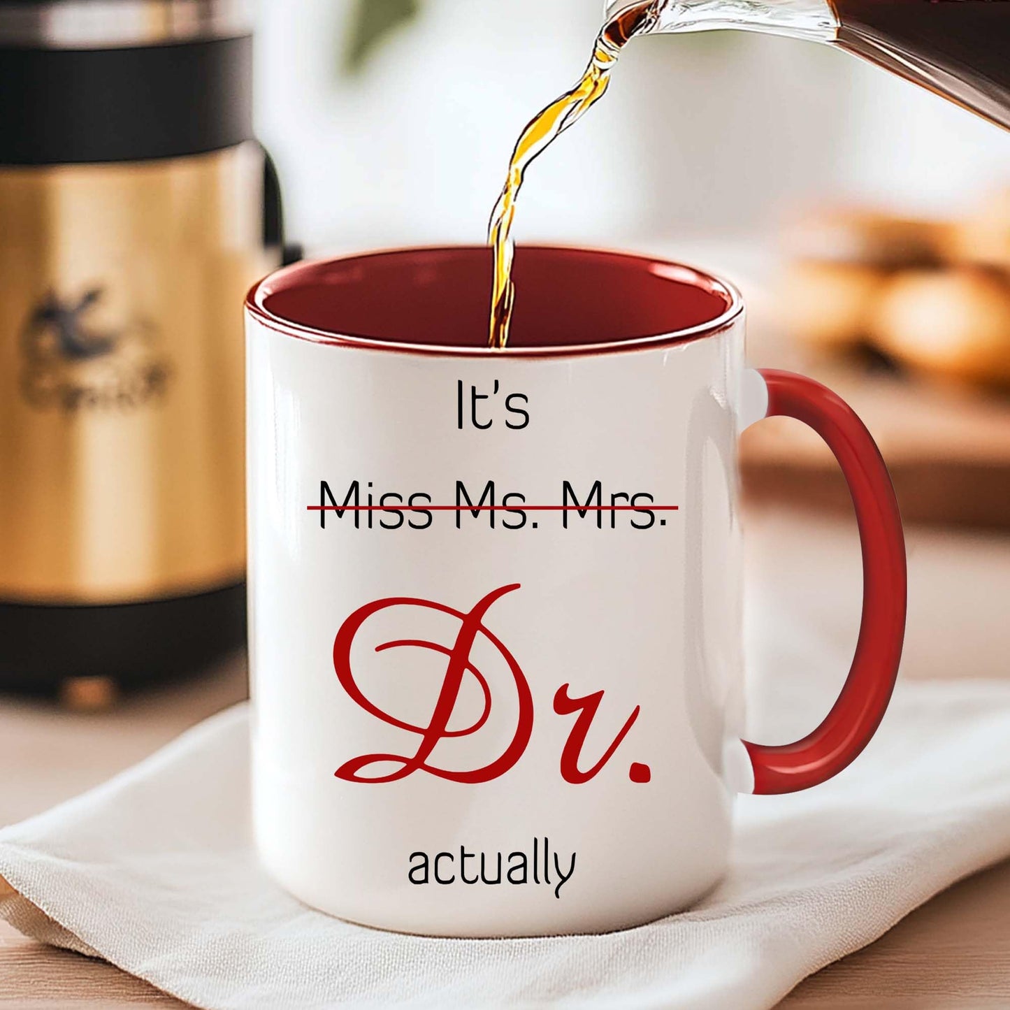 Gift For Phd - Dr Gifts - Its Dr Actually Mug - Phd Graduation Gifts - It's Miss Ms Mrs Doctor Actually - Doctor Cup - Doctorate Degree Coffee Mug - Present For Graduation
