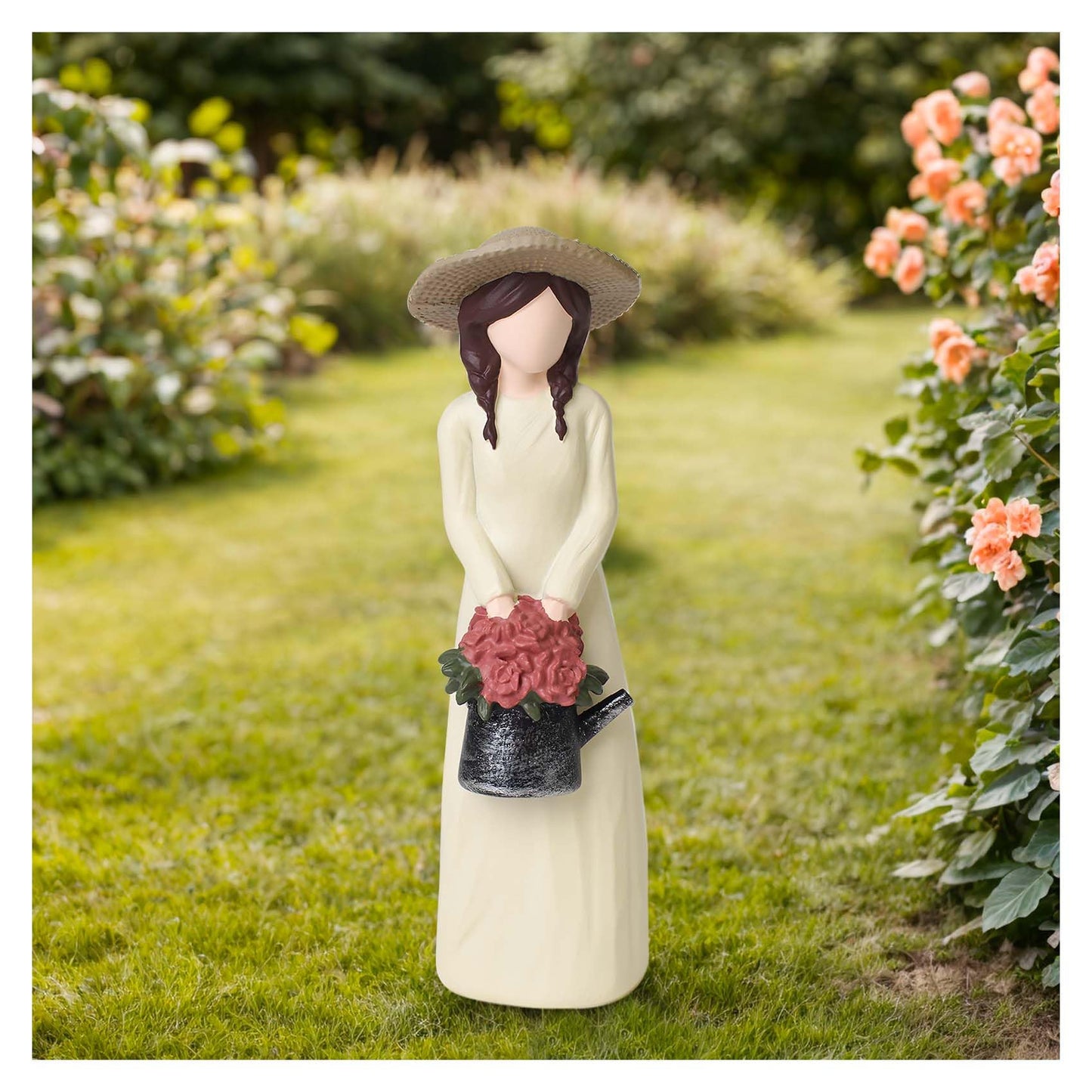 thovorrnl Gardening Gifts for Women, Unusual Garden Gifts for Gardener, Resin Garden Figurines for Gardening Enthusiasts and Nature Lovers, Sculpted Hand-Painted Home Office Shelf Decor