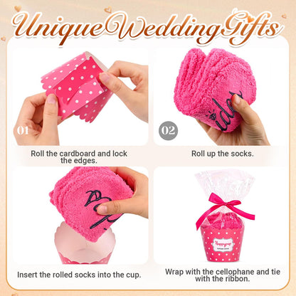 HAPPYPOP Wedding Socks Gifts - Bride, Bridesmaid, Mother of Groom & Bride