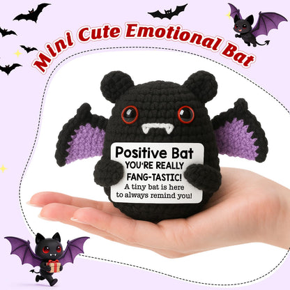 MBL Birthday Inspirational Gifts for Women - Motivational Funny Gag Boo Spooky Crochet Bat Birthday Graduation Stress Relief Cheer Positive Affirmation Gifts for Men Coworkers Friend Colleges Teens