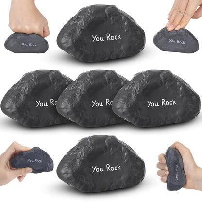 Gemscream Funny Inspirational Stress Balls for Adults Motivational Stress Reliever Squeezable Mini Foam Balls Appreciation Gifts for Employee Coworker Staff Teacher Nurse(20 Pcs,Stone)