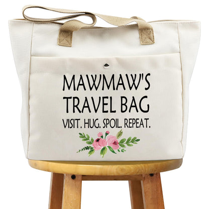 WCGXKO Mother’s Day Gift Grandma Birthday Gift Mother’s Day Merchandise Tote Bag Travel Bag For Grandma