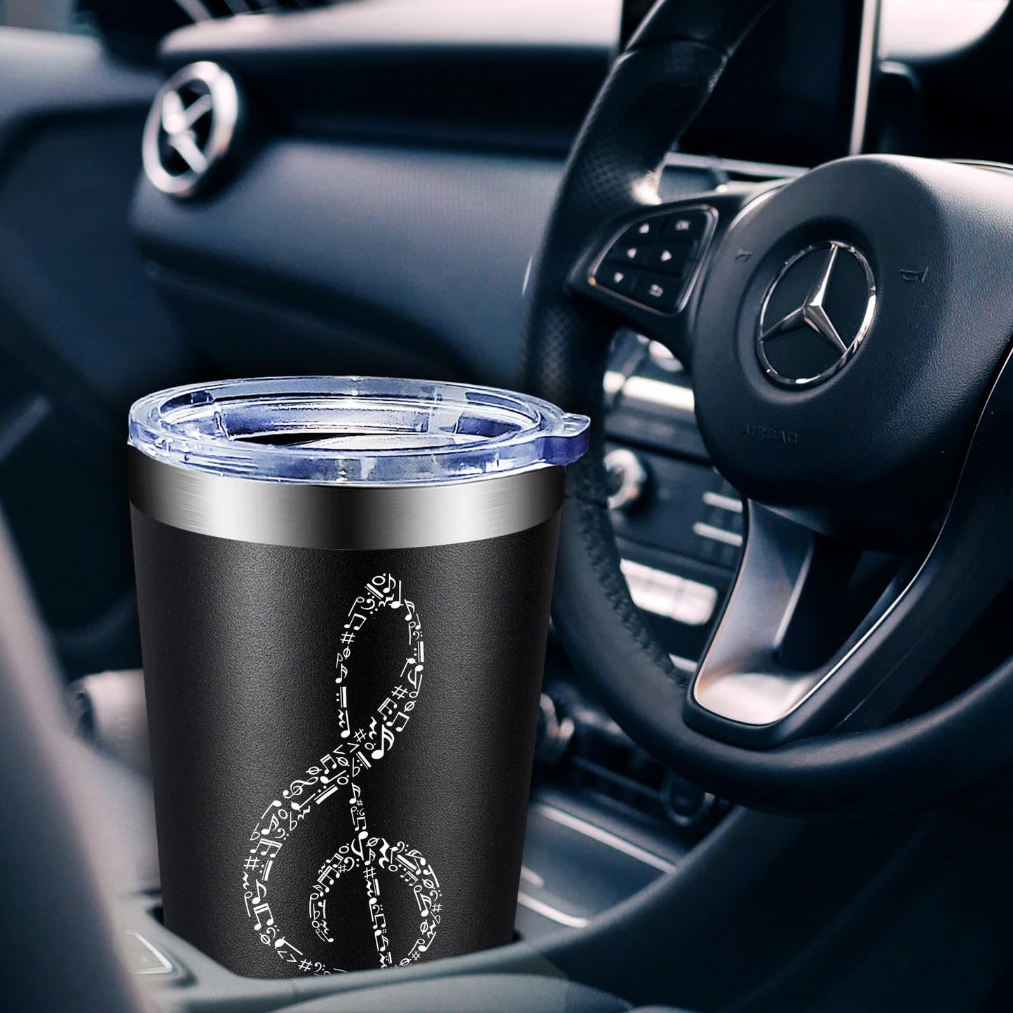 Fufandi Music Lover Gifts for Men Male, Him, Music Teacher Gift - Gifts for Musical Lovers, Musician Tumbler Gift - Tumbler Cup 20oz