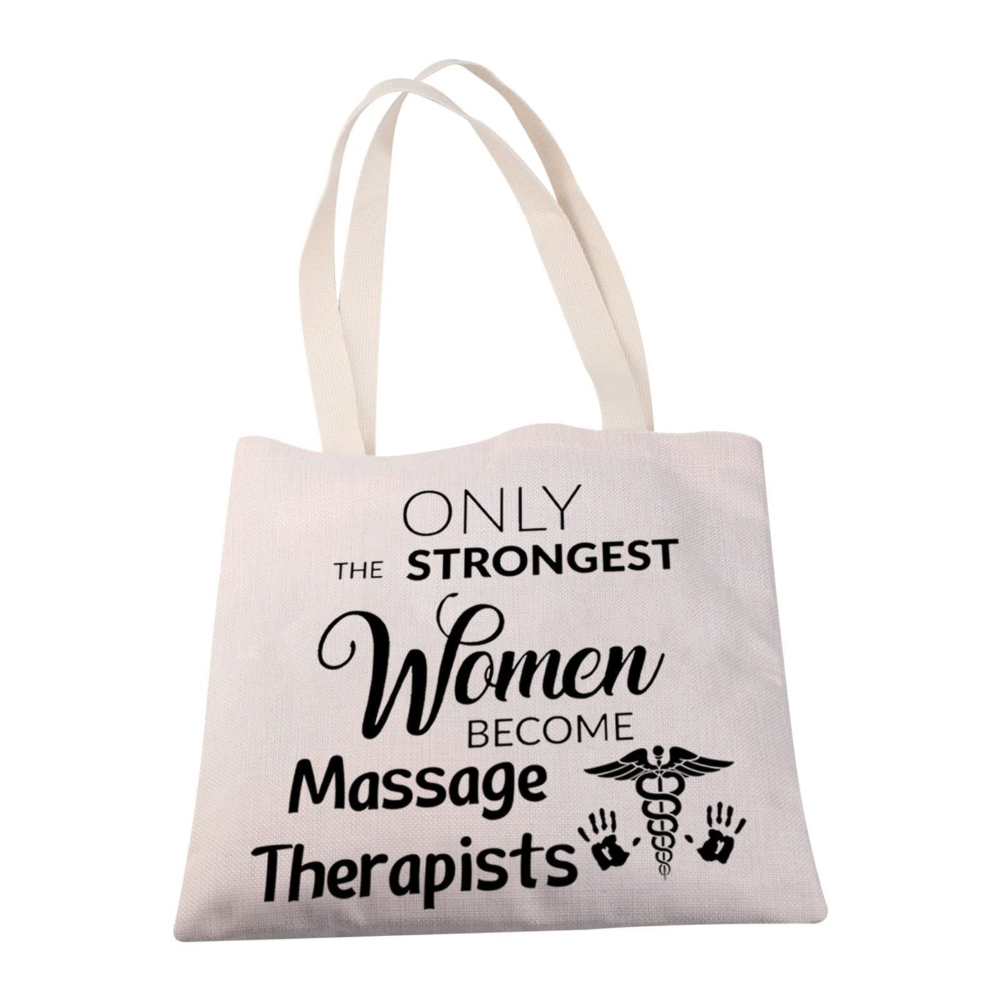 MBMSO Massage Therapist Tote Bag Massage Therapy Gifts for Women Massage Therapist Appreciation Gifts Shopping Bag
