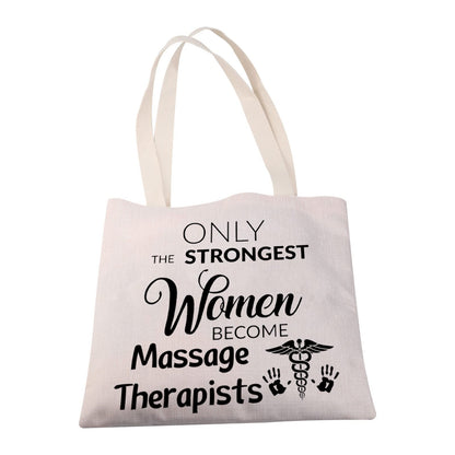 MBMSO Massage Therapist Tote Bag Massage Therapy Gifts for Women Massage Therapist Appreciation Gifts Shopping Bag