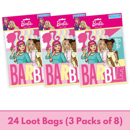 Unique Barbie Party Bags - Barbie Party Decorations - 24 Goodie Bags, Checklist - 24 Guests - Birthday Decorations