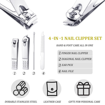 24 Set Man of God Gifts Bulk Christian Manicure Set Mini Nail Clippers Travel Grooming Nail Kit Professional Stainless Steel Pedicure Tools with Bags Cards Father Day Gifts for Men Church