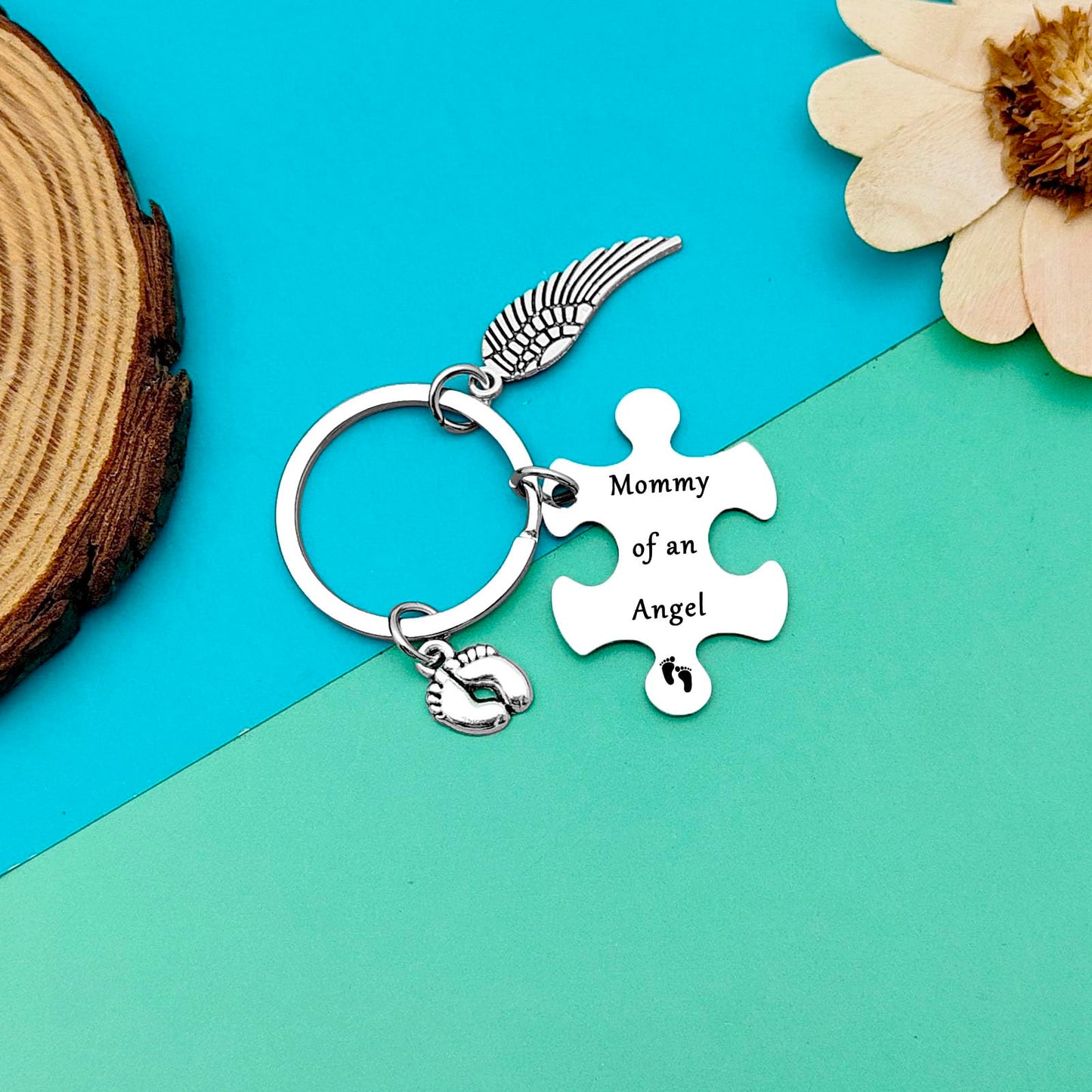 Dabihu Loss Memorial Keychain Loss of Baby Memorial Gift Sympathy Gift for Infant Lost Pregnancy Baby Miscarriage Jewelry Remembrance Grieving Gifts Sympathy Gifts for Parent Miscarriage Keepsake