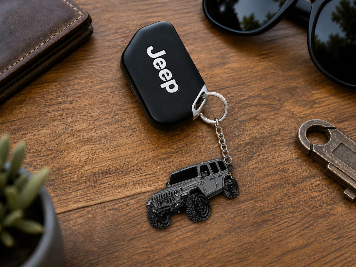 Jeep Wrangler Keychain - Officially Licensed Jeep Rubicon Accessories JL Key Chain JKU 2024 2023