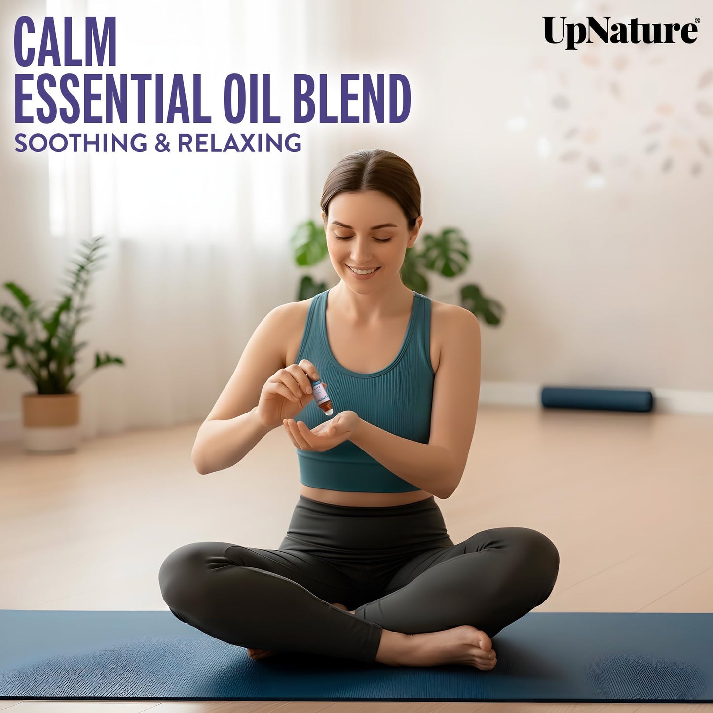 UpNature Self Care Essential Oil Roll On Set (3 Pack) – Relaxation Gifts for Women – Essential Oils Aromatherapy Rollers - Breathe, Beauty & Calm