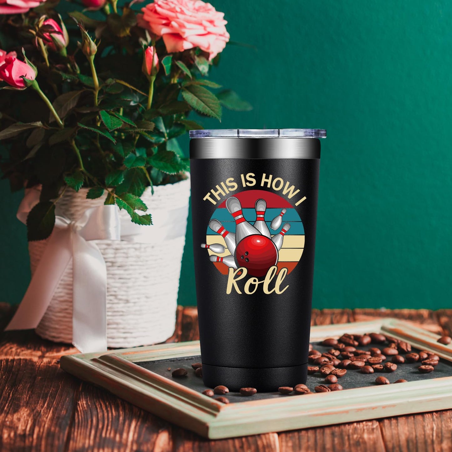 Bowling Gifts for Men, Women - Bowling Ball Lovers Gifts - This is How I Roll Tumbler Cup 20 oz