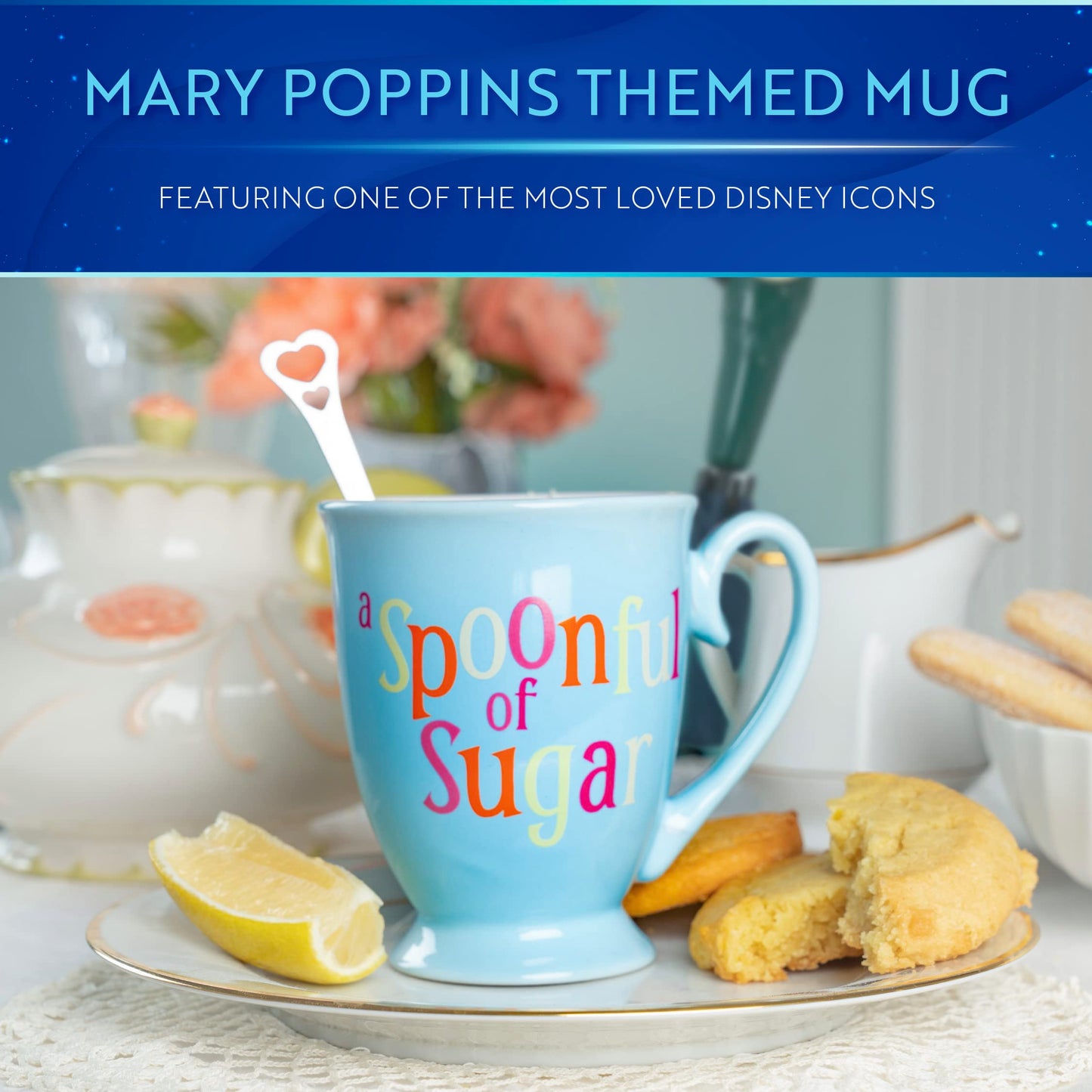 Paladone Mary Poppins Ceramic Coffee Mug-Officially Licensed Disney Merchandise, 1 Count (Pack of 1), Multi-Colour