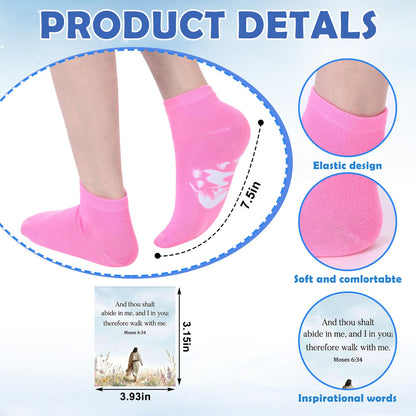 Janmercy Lds Sock Bulk Mormon Walk Me Christian 2026 Yw Theme Gift Set for Church Youth Groups Sister Missionary Young Women
